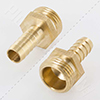 Male hose thread by barbed fitting