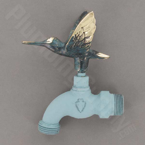Example of hummingbird handled hose bibb