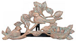 Photo of chickadee hose holder, shown in Copper Verdi