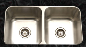 double bowl kitchen sink