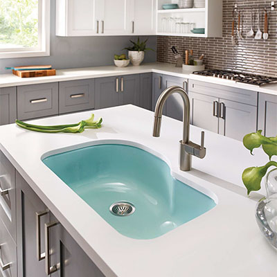 Houzer Porcelain Enameled Steel Kitchen Sinks