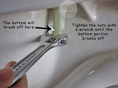 commercial toilet seat installation step three