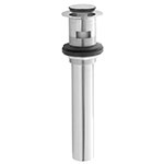 Pop-up finger touch lavatory sink drain