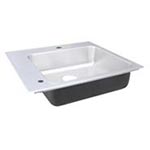 Single bowl ADA compliant classroom sink