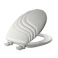 Sculptured wood toilet seats