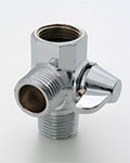 Jaclo lever operated shower arm mounted handshower diverter