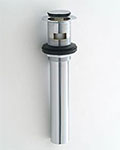 Pop-up finger touch lavatory sink drain
