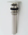 Square top finger touch drain