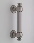 Jaclo reeded shower door pull with end caps