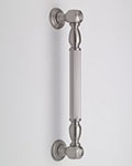 Jaclo reeded shower door pull with finials