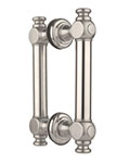 Jaclo smooth back-to-back shower door pull with end caps