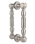 Jaclo smooth back-to-back shower door pull with finials