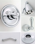 Jaclo Retro lever handle thermostatic shower system