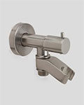 Jaclo water supply elbow with on/off valve and holder
