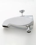 Jaclo diverter tub spout with offset outlet