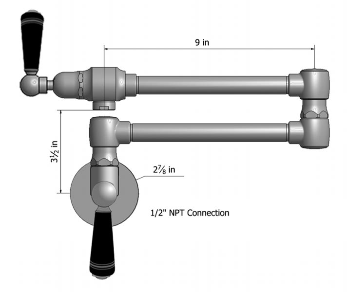 Steam Valve Original Pot Filler Faucets