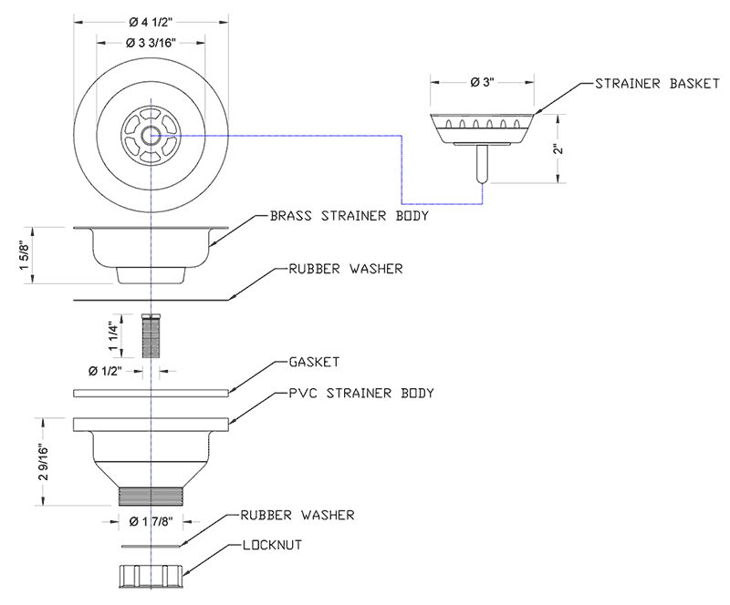 Kitchen Sink Strainer Rubber Washer Ideas Deluxe Basket Strainers Kitchen
