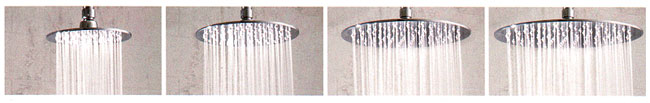 Jaclo round rain machine shower head