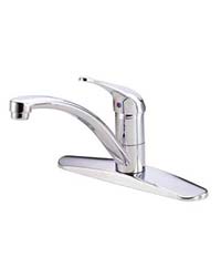 Melrose kitchen faucet with single handle and optional side spray