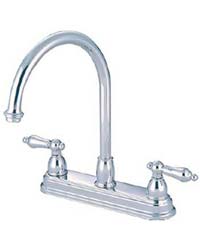 Classic gooseneck kitchen faucet