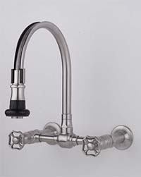 Kitchen Faucets Index Find Top Quality For Your Home Steam Valve Original Wall Mount Bridge Pull Off Swivel Spout