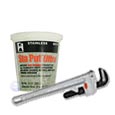 Plumbers putty and wrench