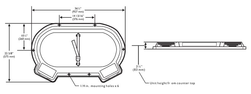 countertop baby changing station