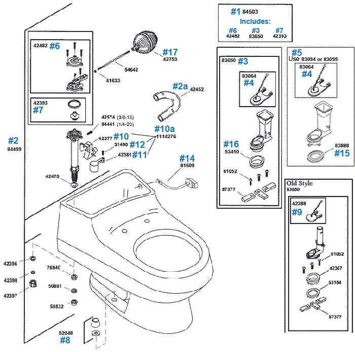 Kohler Rialto Toilet Repair Parts