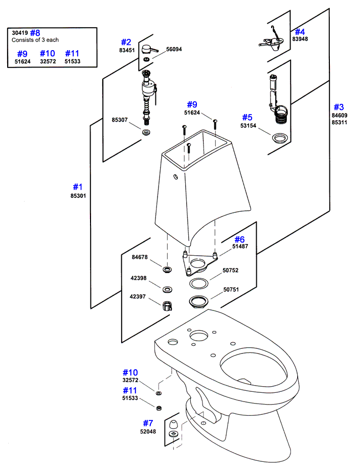 Wellington repair parts by Kohler