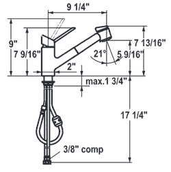 KWC Faucet Parts - pullout sprays, cartridges, orings, and more