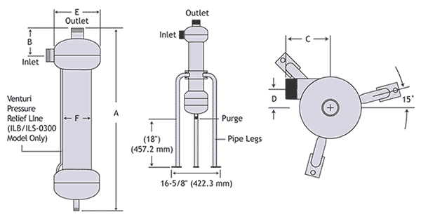 Lakos sand separator dimensions