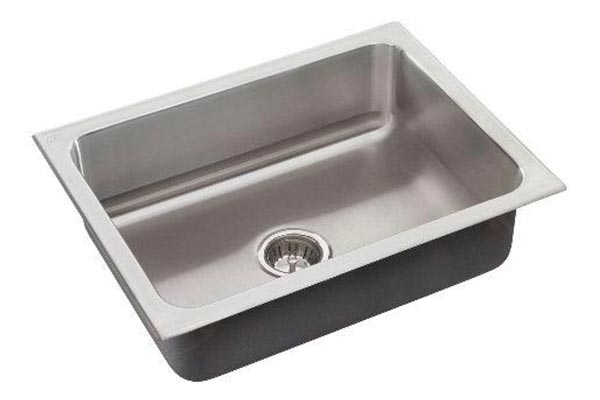 Stainless Steel Single Bowl Drop In Laundry Sinks No Faucet Ledge