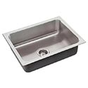 Stainless steel single bowl sink