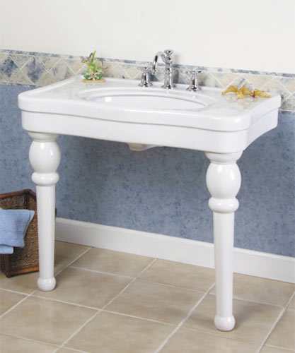 Lavatory Consoles - Victorian style 2-legged bathroom sinks