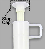 Example of a Manfield stop cap for 210/211 flush valves