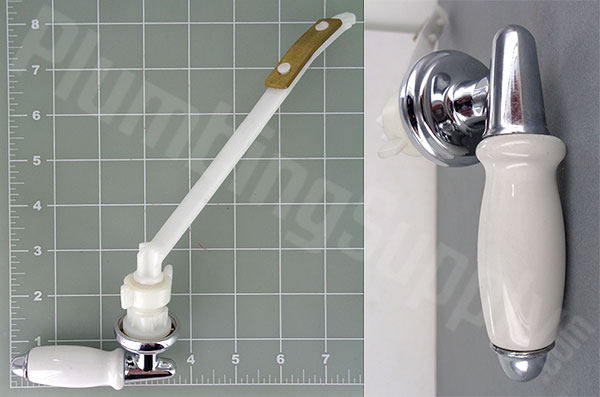 mansfield 40 trip lever white