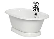 Acrylic clawfoot bathtub