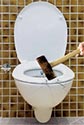 Powdercoat toilet