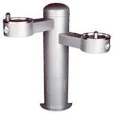 ADA compliant double bowl fountain