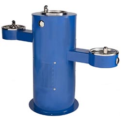 ADA compliant triple bowl drinking fountain