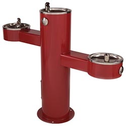 ADA compliant triple bowl fountain