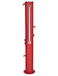 Wheelchair accessible outdoor shower