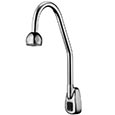 Surgical bend gooseneck wall mounted faucet