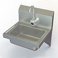 Aero sensor-operated handwash sink