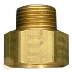 image of 3/4 inch female hose thread (fht) x male iron pipe size fitting image of 3/4 inch female hose thread (fht) x male iron pipe size fitting