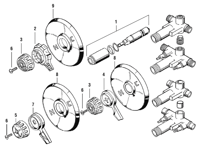 Mixet Shower Faucet Parts