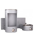 ADA compliant drinking fountain with bottle filling station