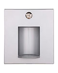 Stainless steel wall mounted recessed bottle filling station