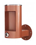 Wall mounted single bottle filler fountain