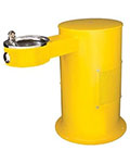 Chilled single bowl pedestal drinking fountain